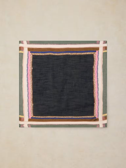 Emily Square Scarf in navy by White Stuff