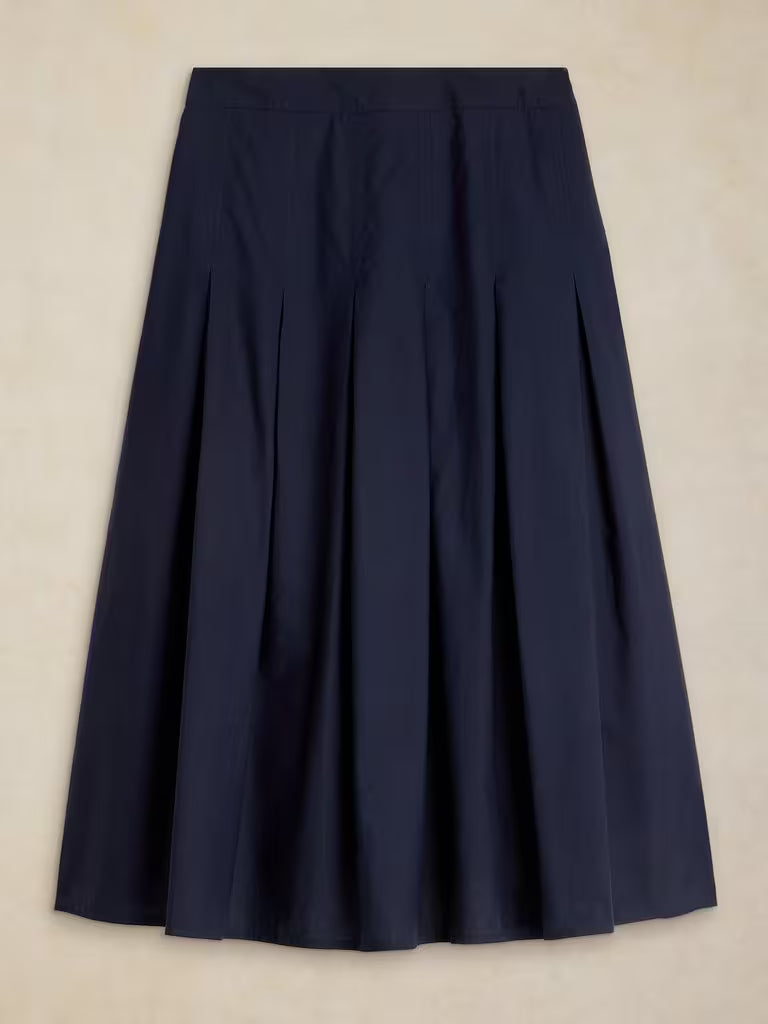 Marlowe Midi Skirt in dark navy by White Stuff