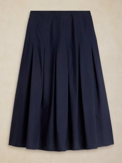 Marlowe Midi Skirt in dark navy by White Stuff
