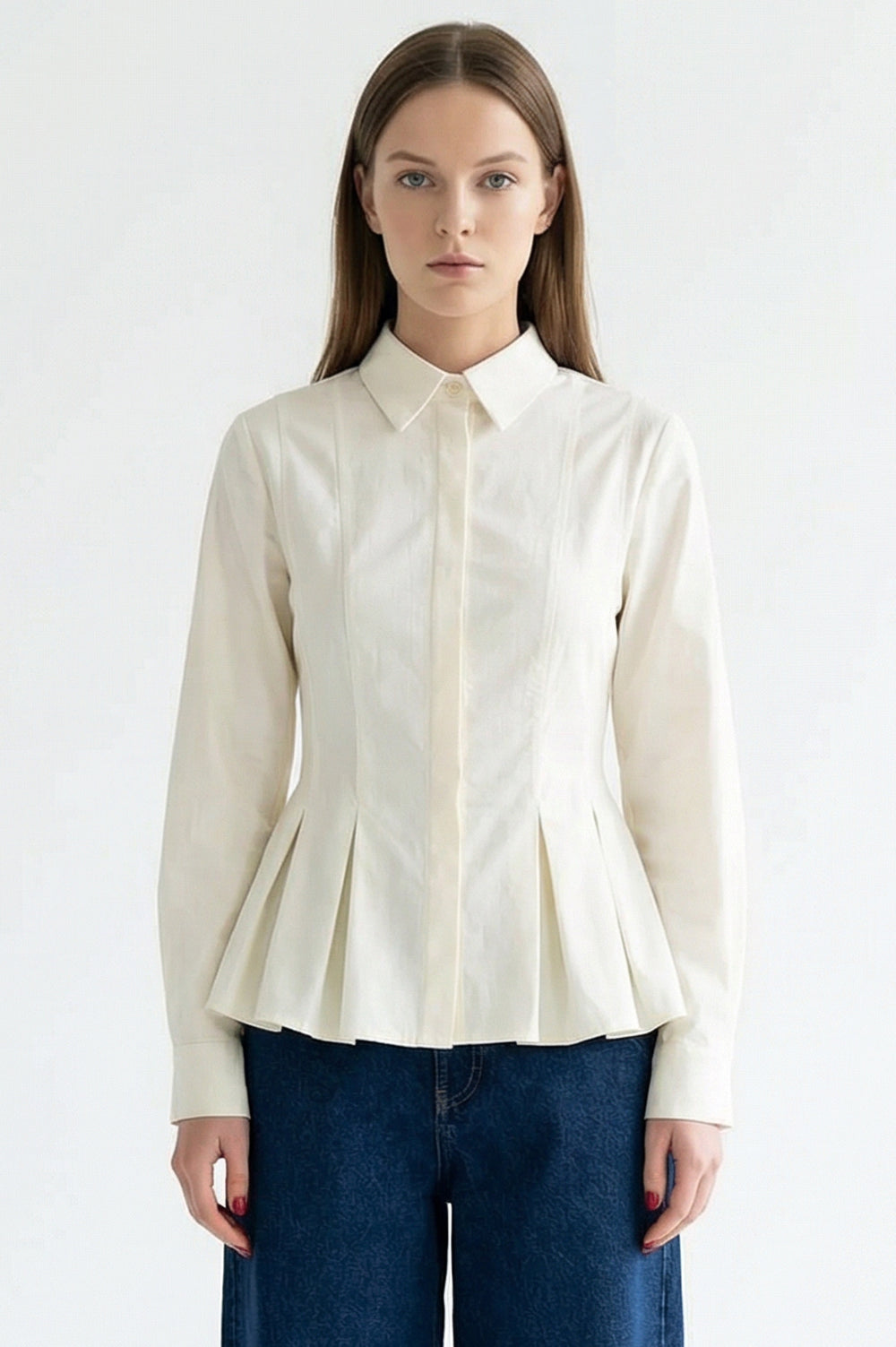 Movela Shirt in ecru by Exquise