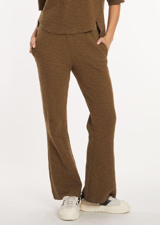 Long Straight Leg Pull-On Pants in cloud fern by Mododoc