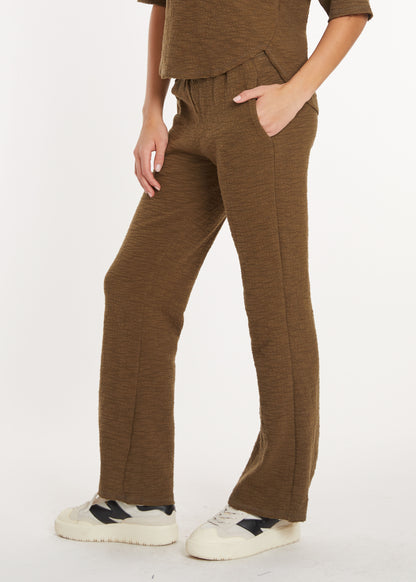 Long Straight Leg Pull-On Pants in cloud fern by Mododoc