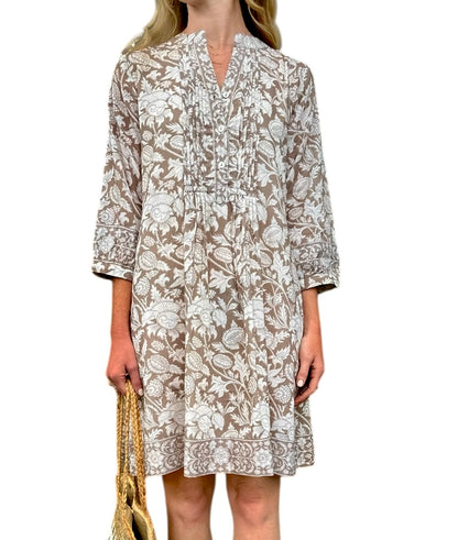 Maye Dynamic Floral Dress in natural birch by La Plage