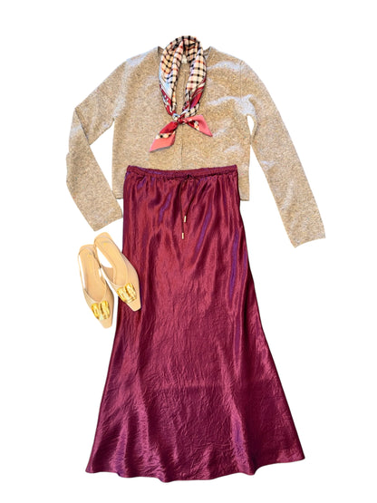 Basic Cardigan in camel by Molly Bracken