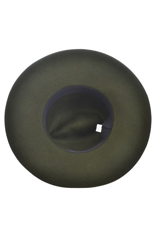Fedora with Belt Buckle in olive