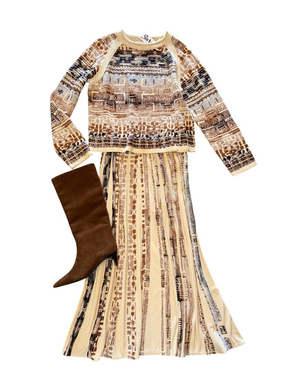 Mixed Sweater in brown multi by Aldo Martins