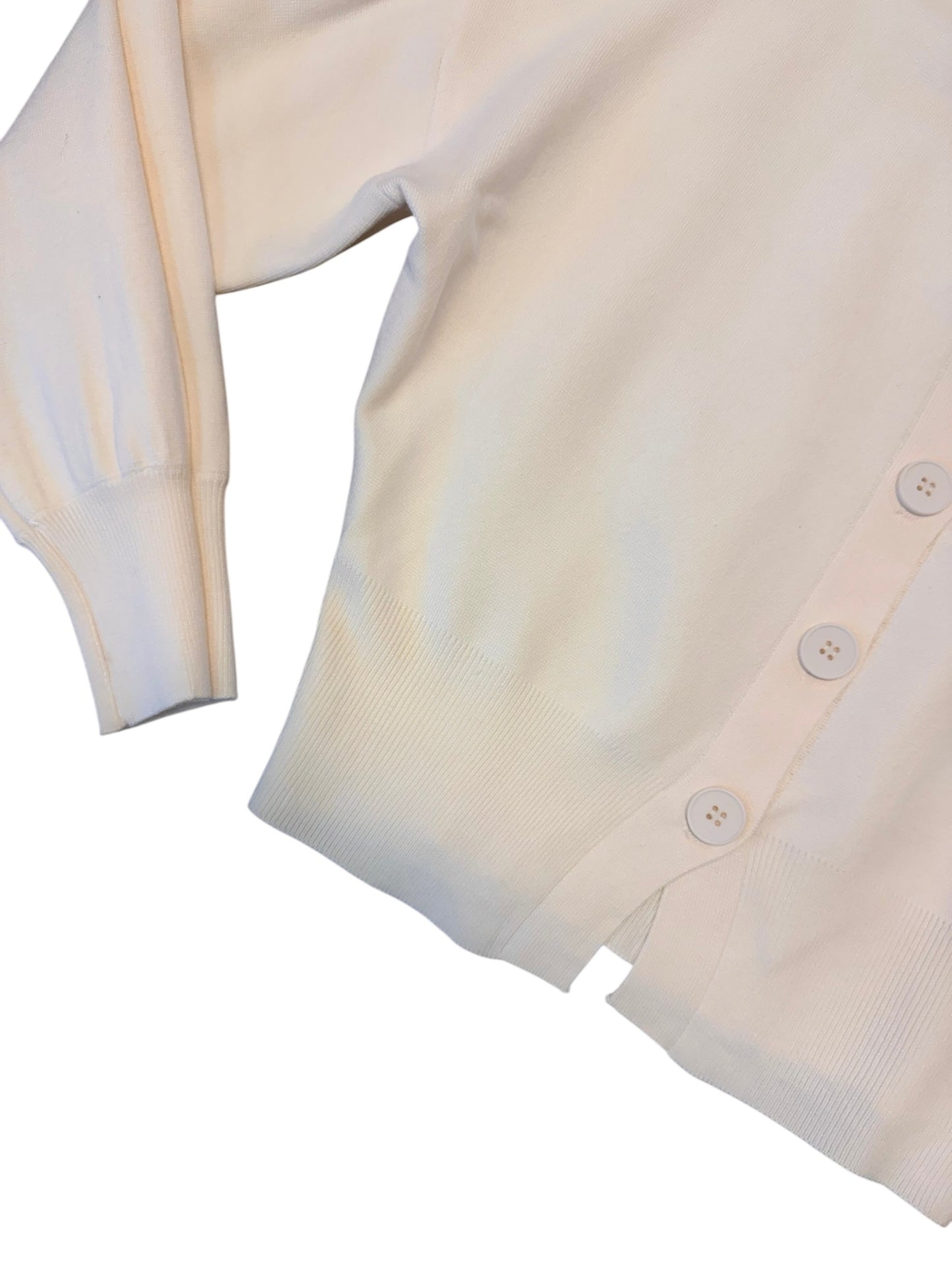 Cropped Button Cardigan in ivory by Dreamers