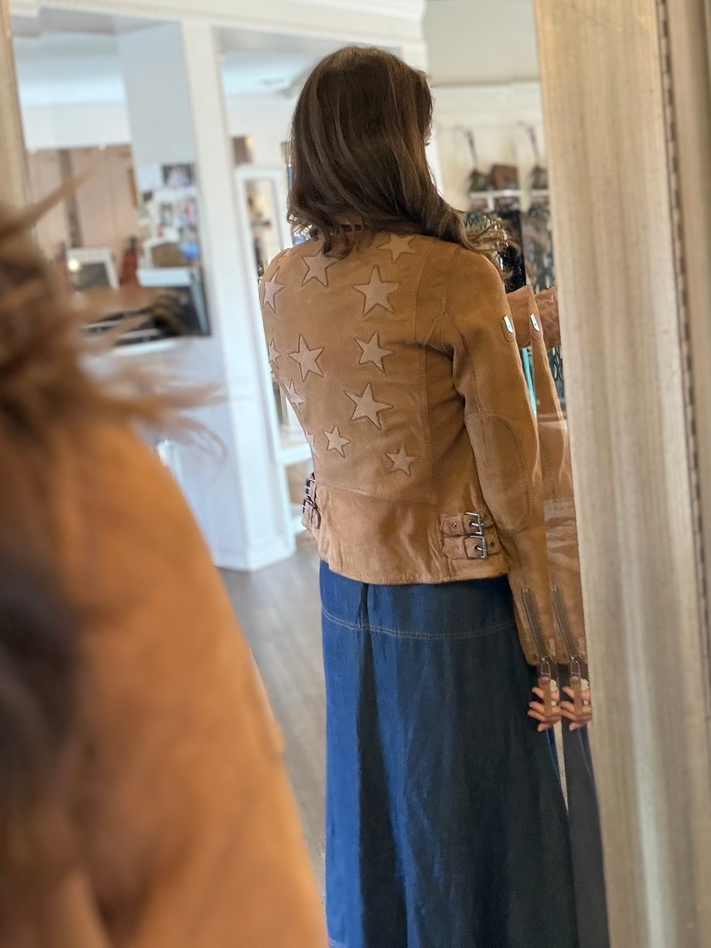 Misty RF Leather Jacket in cognac by Mauritius