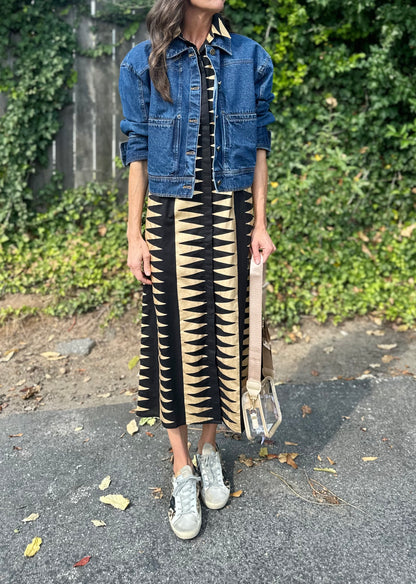 Clarke Jacket in dark denim by Cleobella