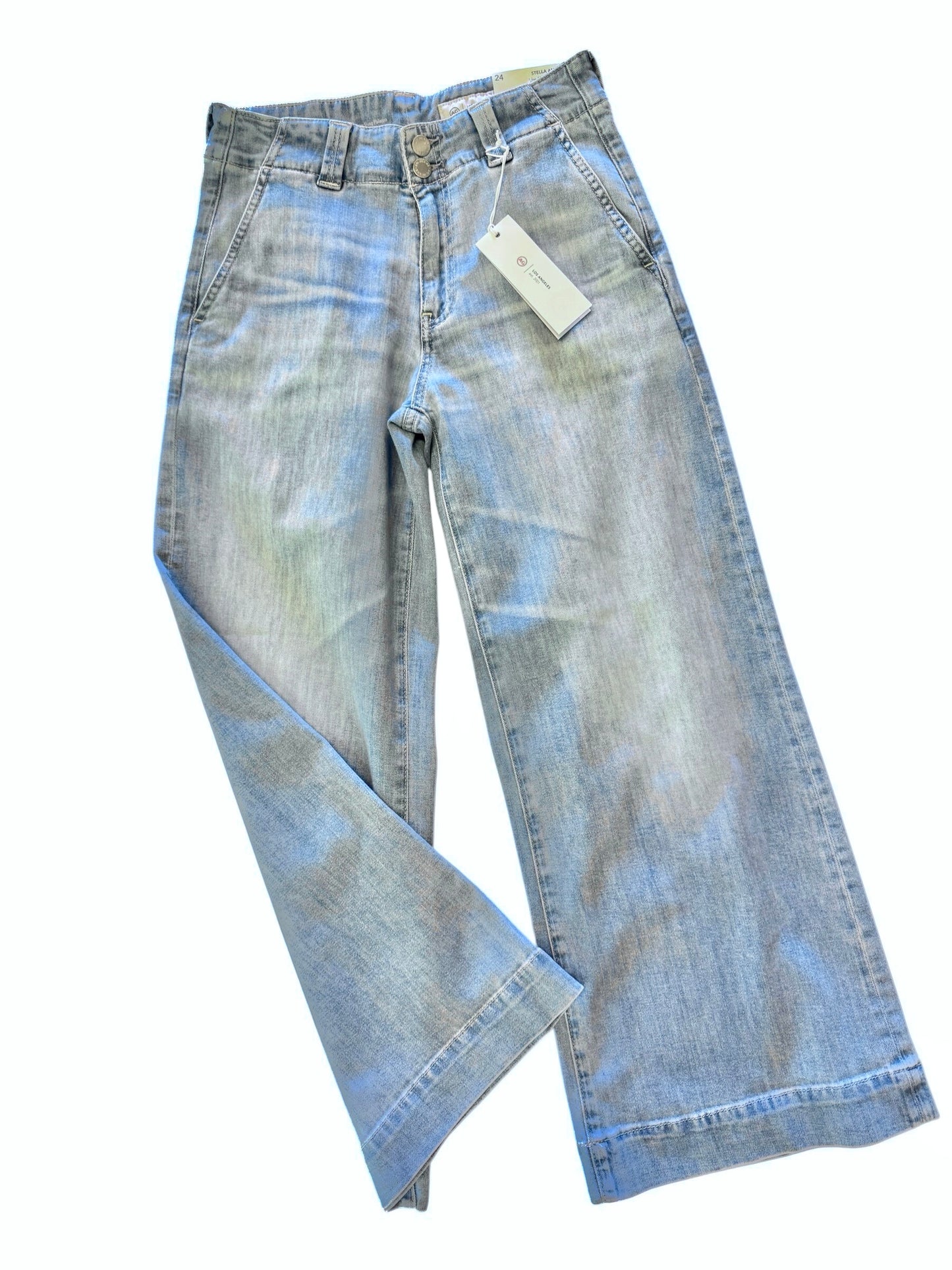 Stella Ankle Wide Leg Jean in flight by AG