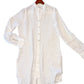 Linen Shirt Dress in white by Haris Cotton
