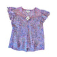 Alicia Mixed Floral Top in lilac by Allison