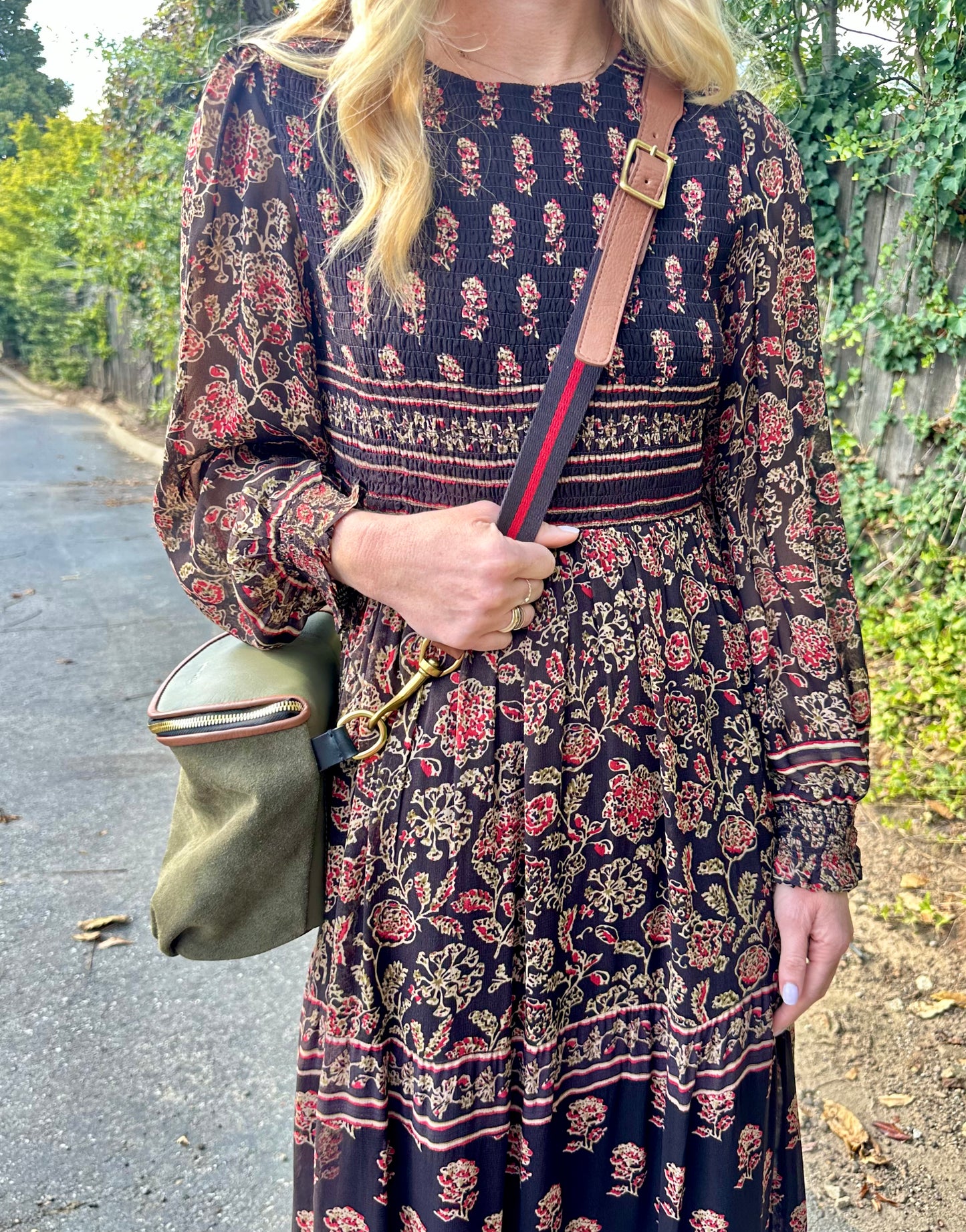 Andrea Maxi Dress in artemisia anguria by Maison Hotel