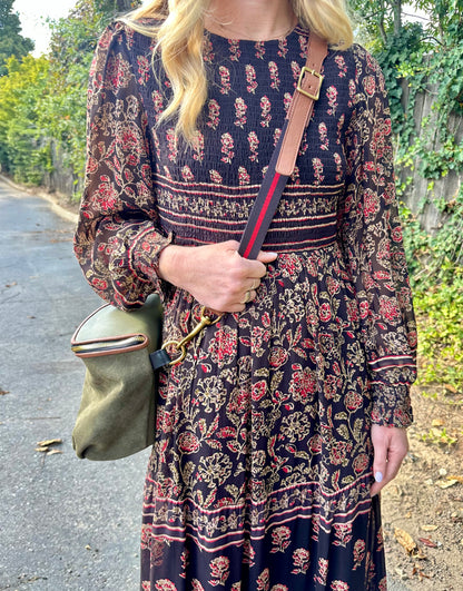 Andrea Maxi Dress in artemisia anguria by Maison Hotel