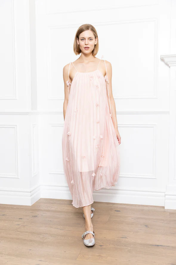 3D Flowers Dress in pink by Zero Degrees Celsius