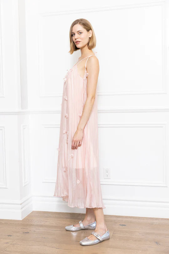 3D Flowers Dress in pink by Zero Degrees Celsius