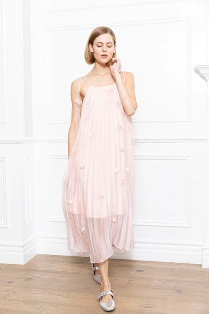 3D Flowers Dress in pink by Zero Degrees Celsius