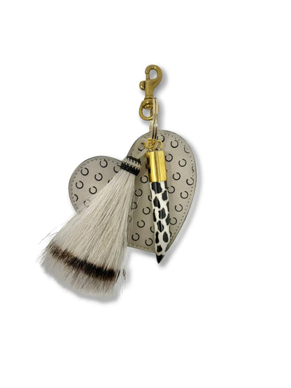 I Heart U Bag Charm in chalk by Kempton