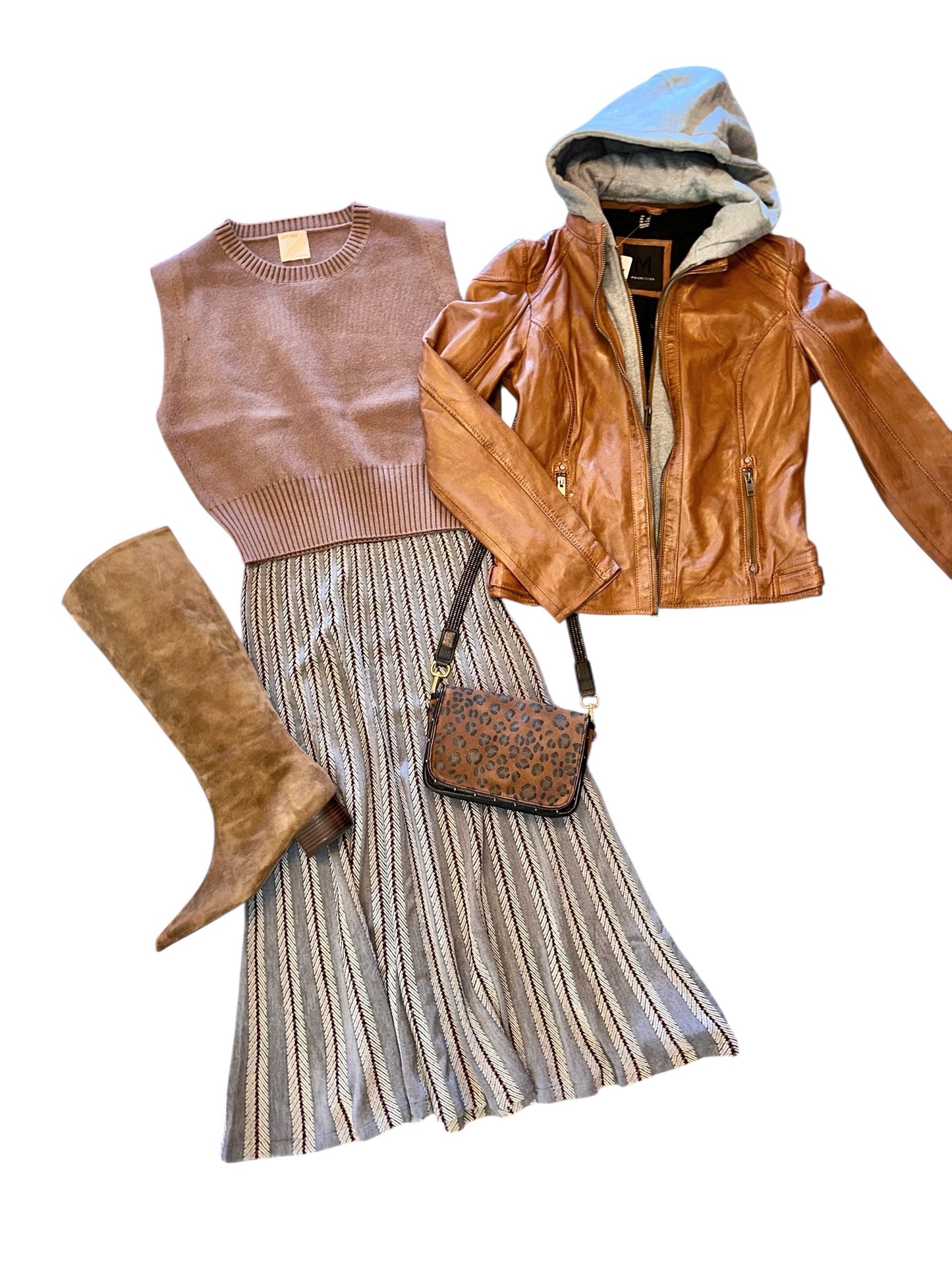 Allice RF Leather Jacket in cognac by Mauritius