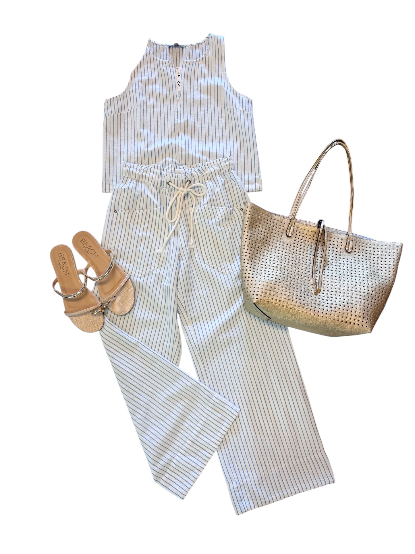Striped Pant in capri stripe by Lilla P