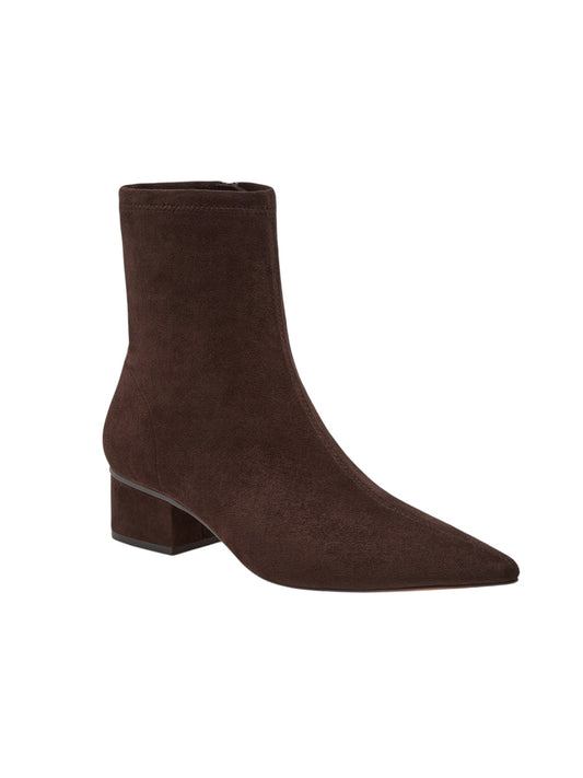 Kali Suede Bootie in chocolate by Silent D