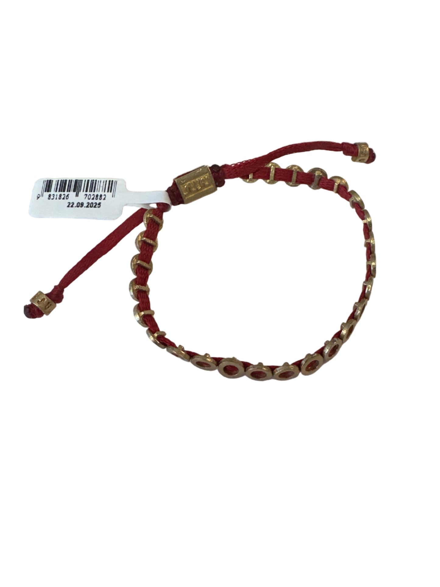 Mini Circle Bracelet in red by JUJU