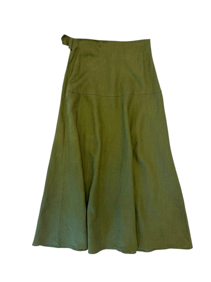 Burnice Linen Skirt in khaki by Exquise