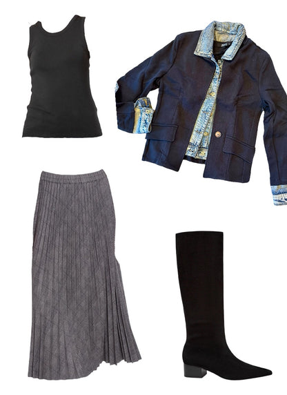 Jewel Tank in black by Lilla P