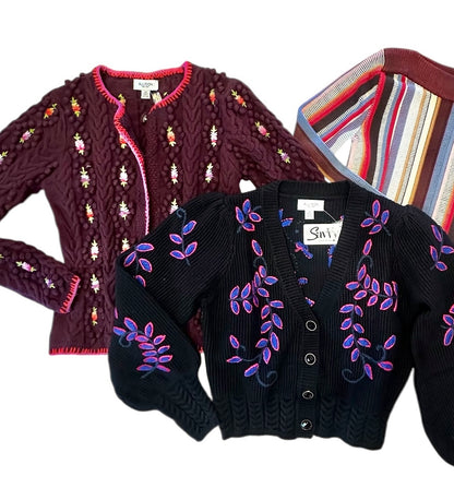 Piper Cardigan in black multi by Allison