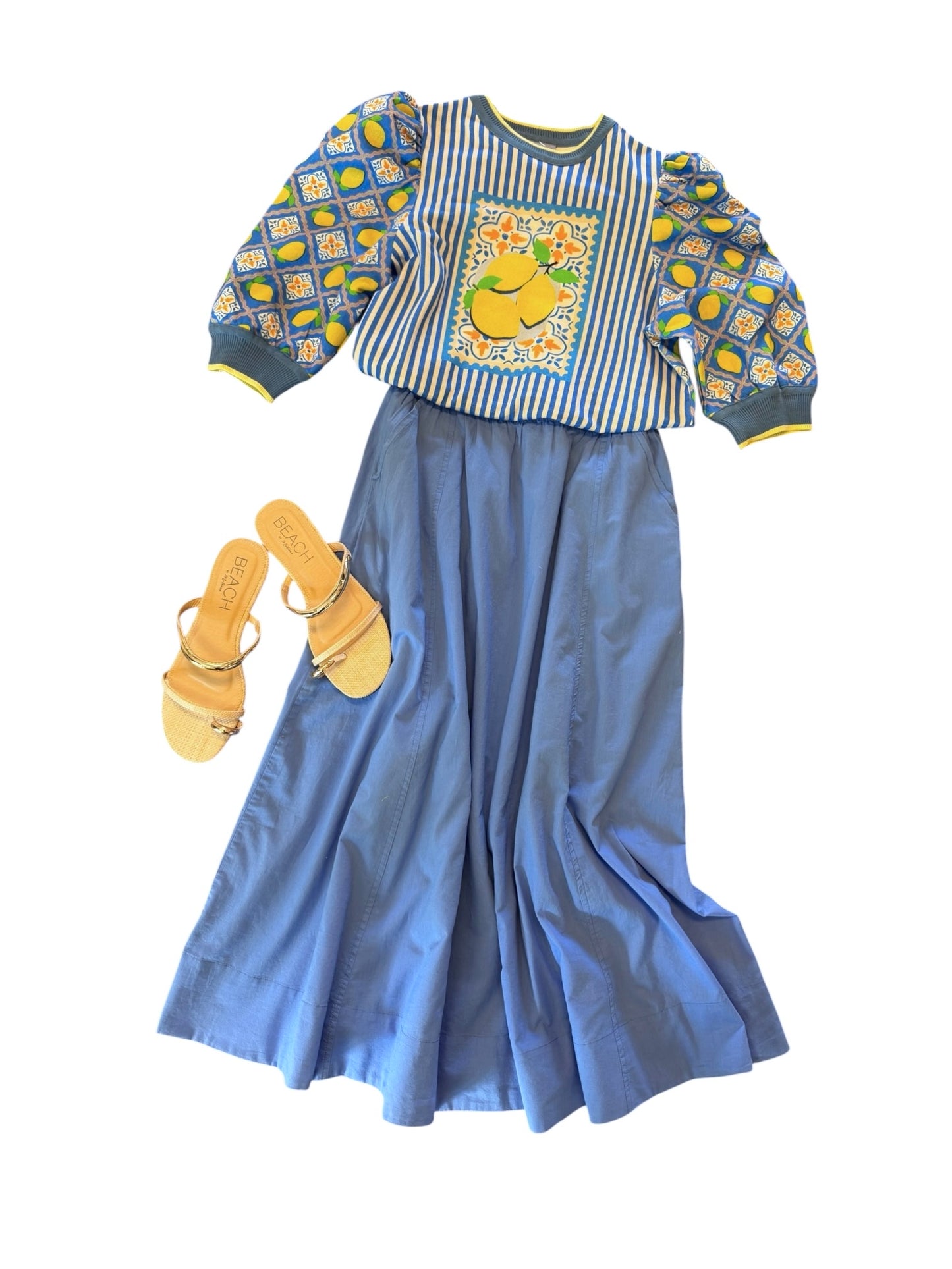 Voile Circle Skirt in ultramarine by Lilla P