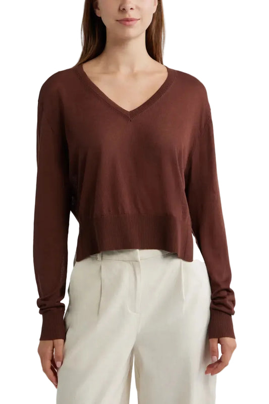 Granadella Sweater in chocolate by Deluc