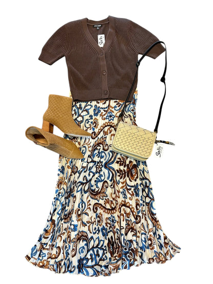 Janae Cardigan in chocolate by Steve Madden