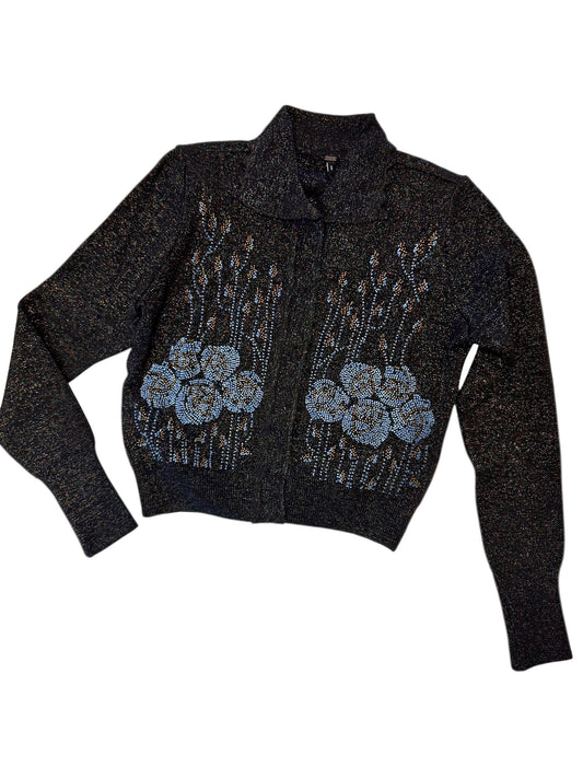 Aceline Embellished Sweater in black by Blank