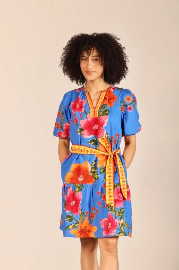 Gwen Dress in capri blossoms by Maude Vivante