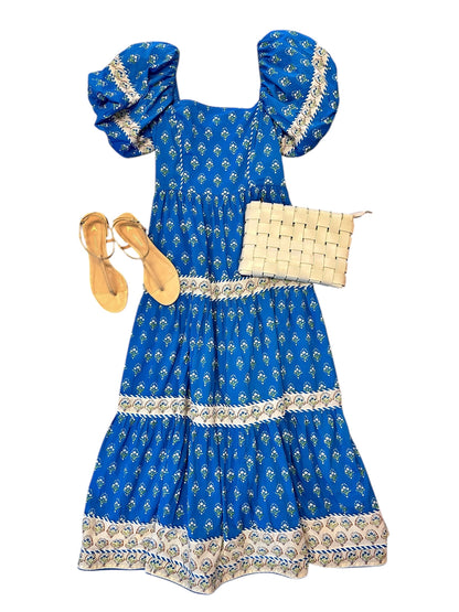 Allie Dress in Tulip Blue by Elizabeth James