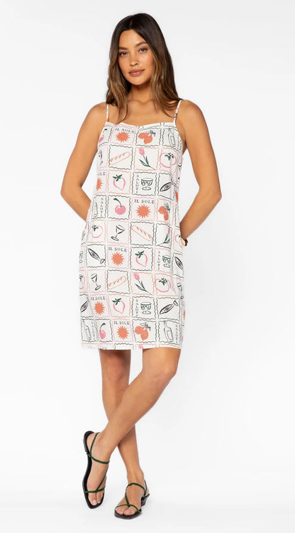 Brianne Tile Shift Dress in multi by Velvet Heart