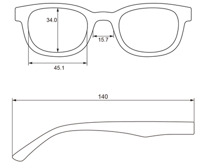 Sterling Reading Glasses: Red / +2.5