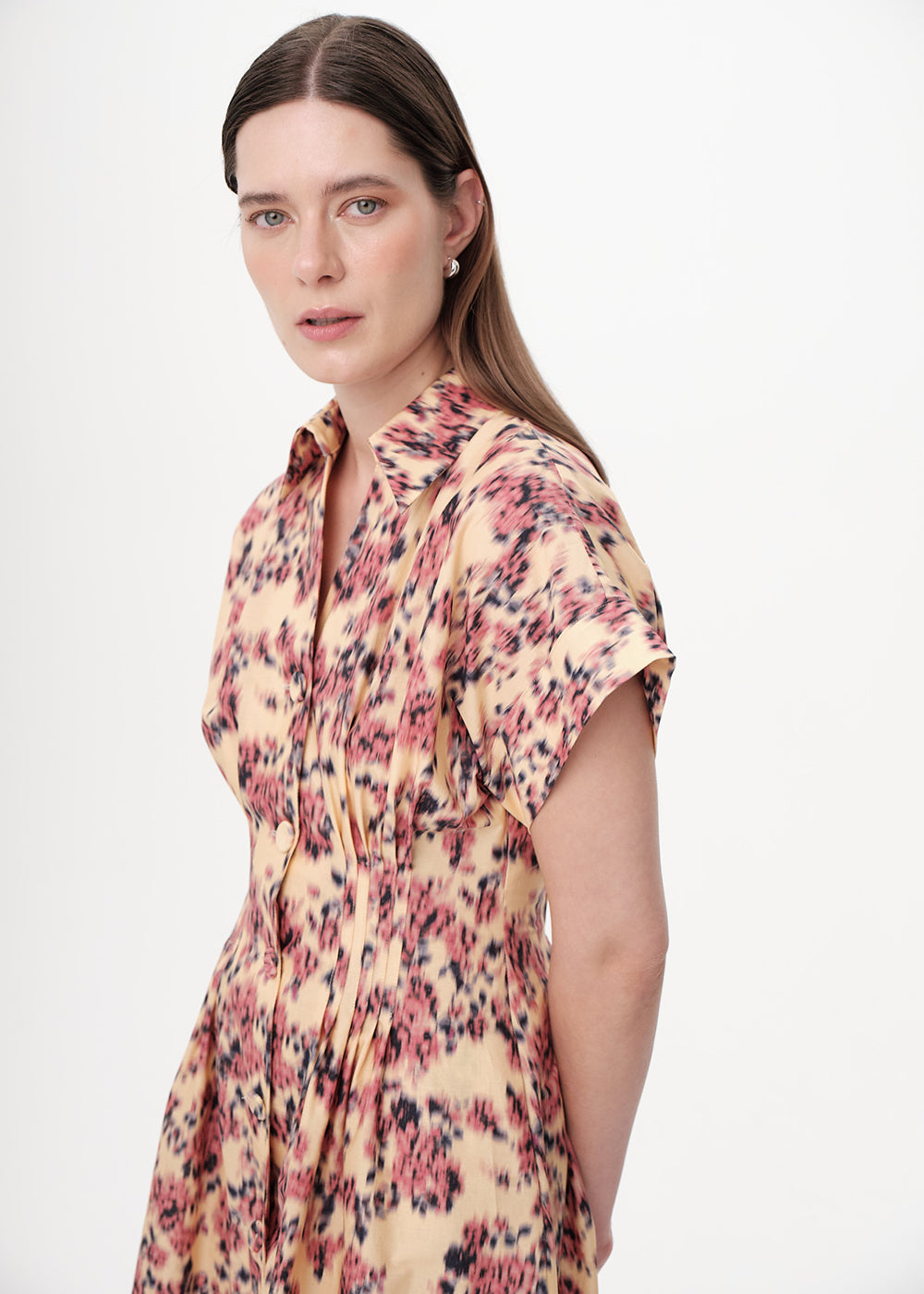 exquise pink dress Vera Midi Dress