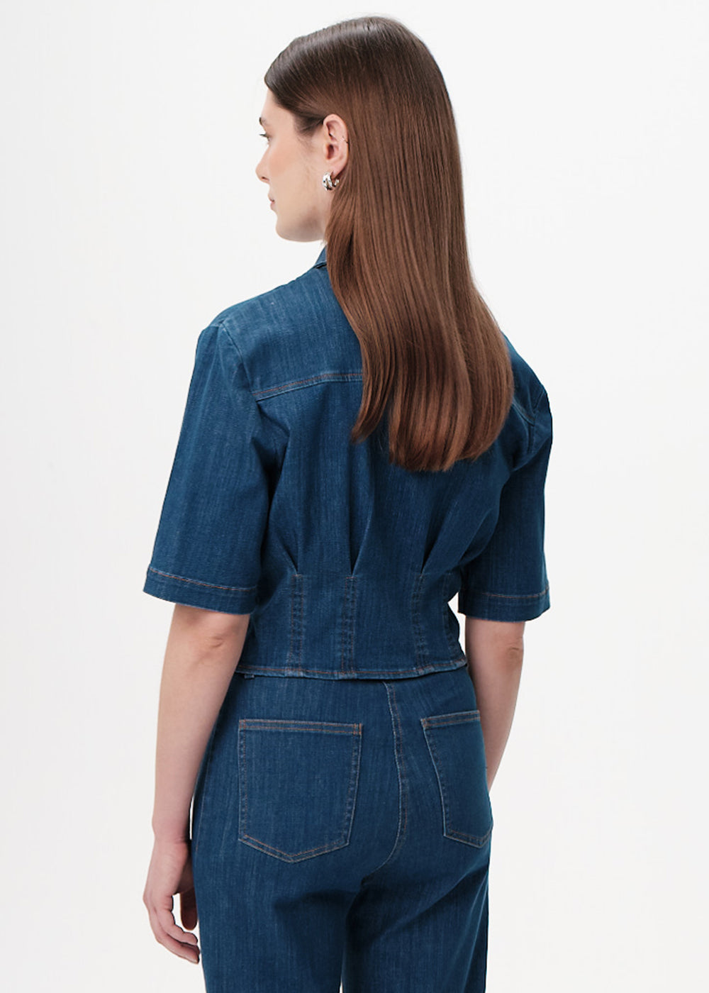 Gaiaelle Shirt in indigo by Exquise