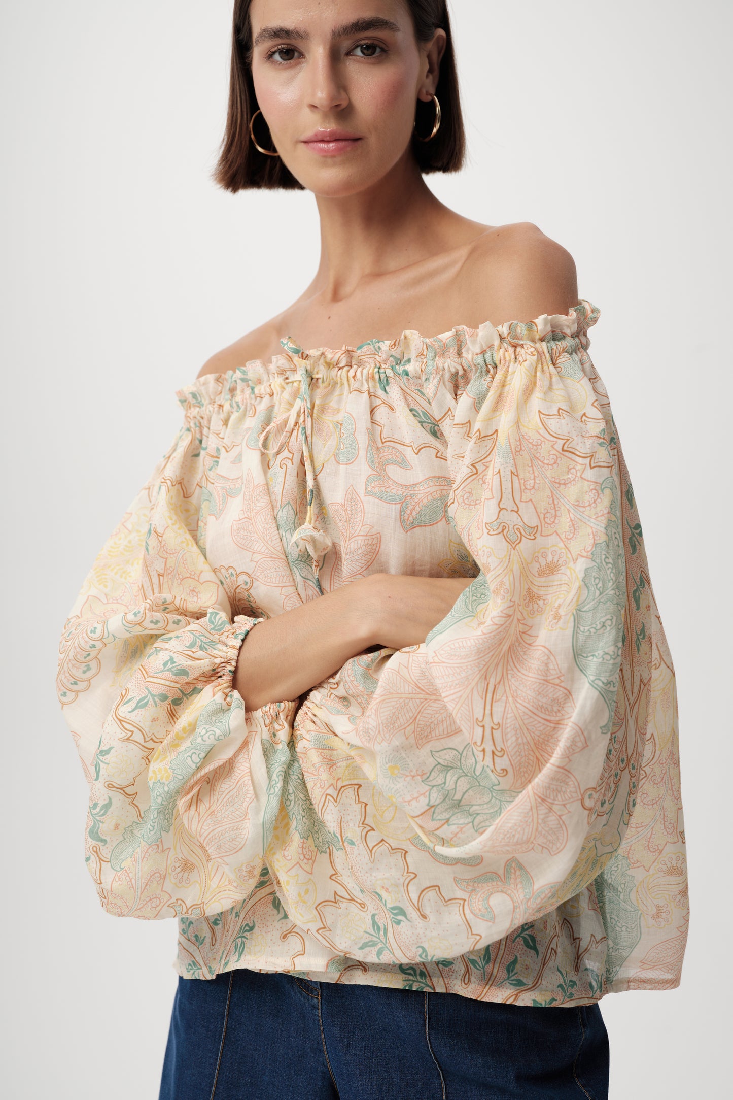 Uliana Blouse in multi by Exquise