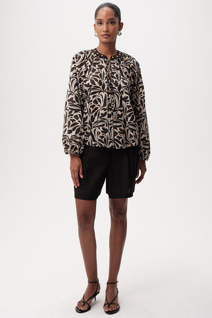 Bernadina Printed Shirt in multi by Exquise