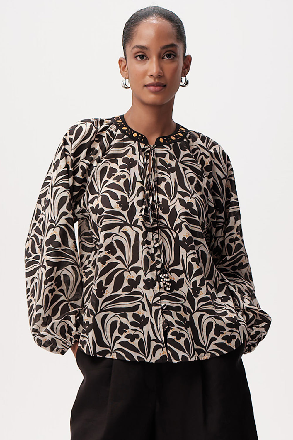 Bernadina Printed Shirt in multi by Exquise