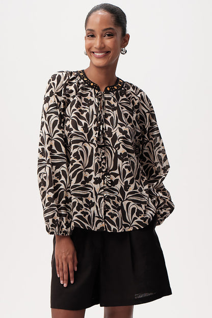 Bernadina Printed Shirt in multi by Exquise