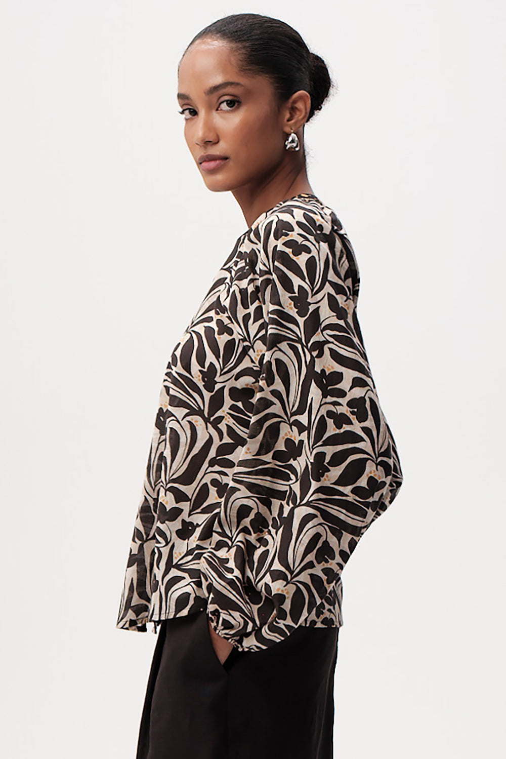 Bernadina Printed Shirt in multi by Exquise