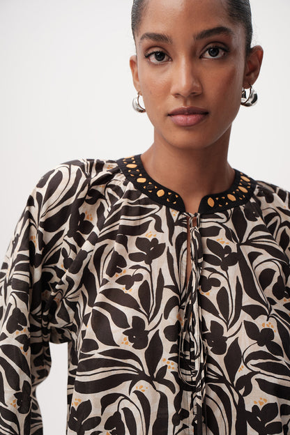 Bernadina Printed Shirt in multi by Exquise