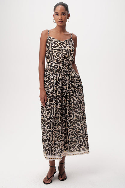 Chantal Printed Skirt in multi by Exquise