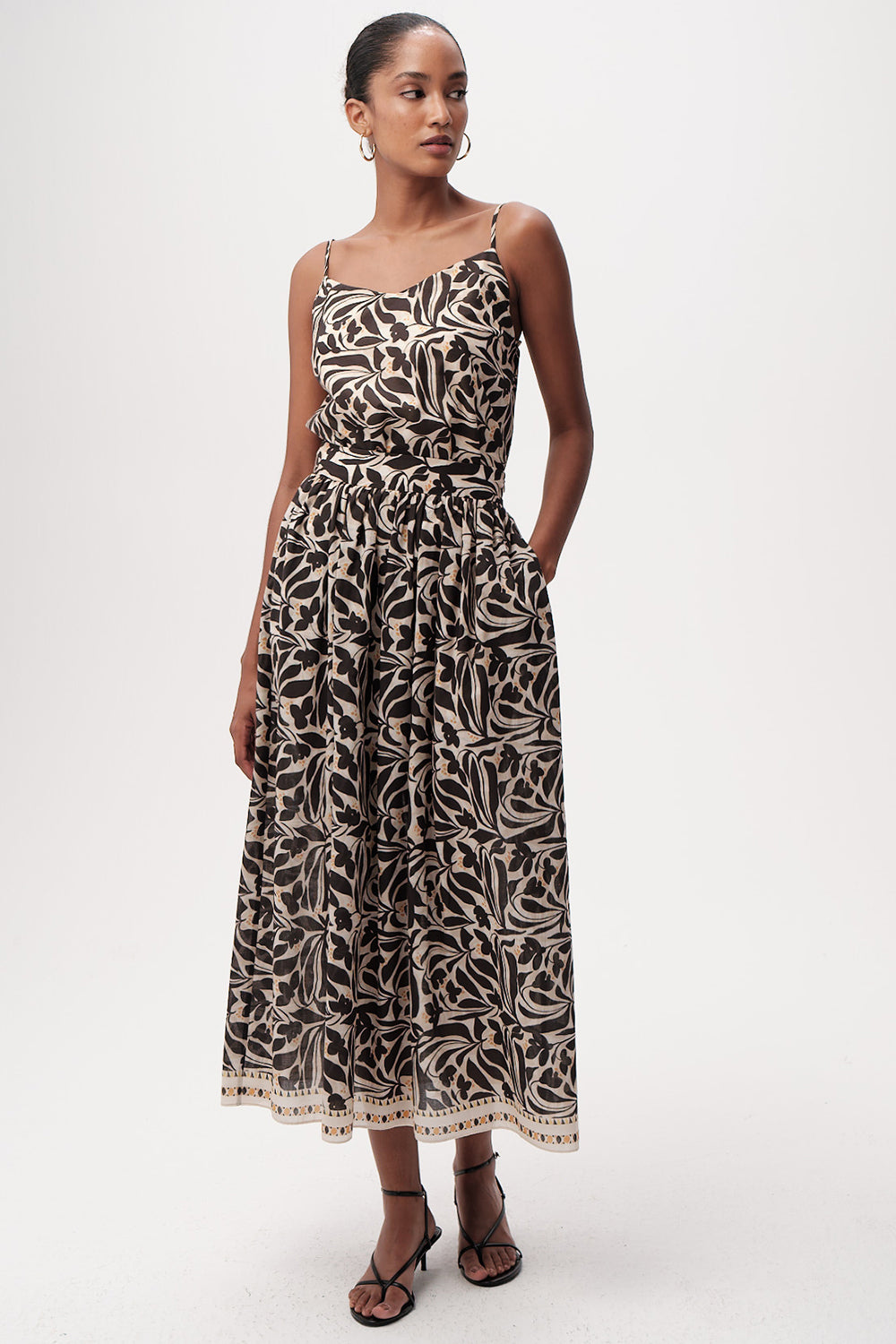 Chantal Printed Skirt in multi by Exquise