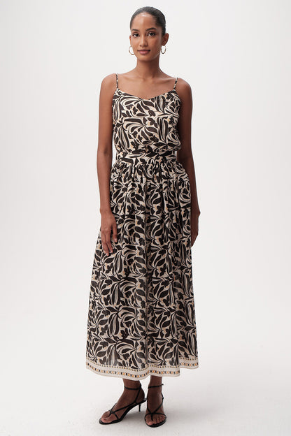 Chantal Printed Skirt in multi by Exquise