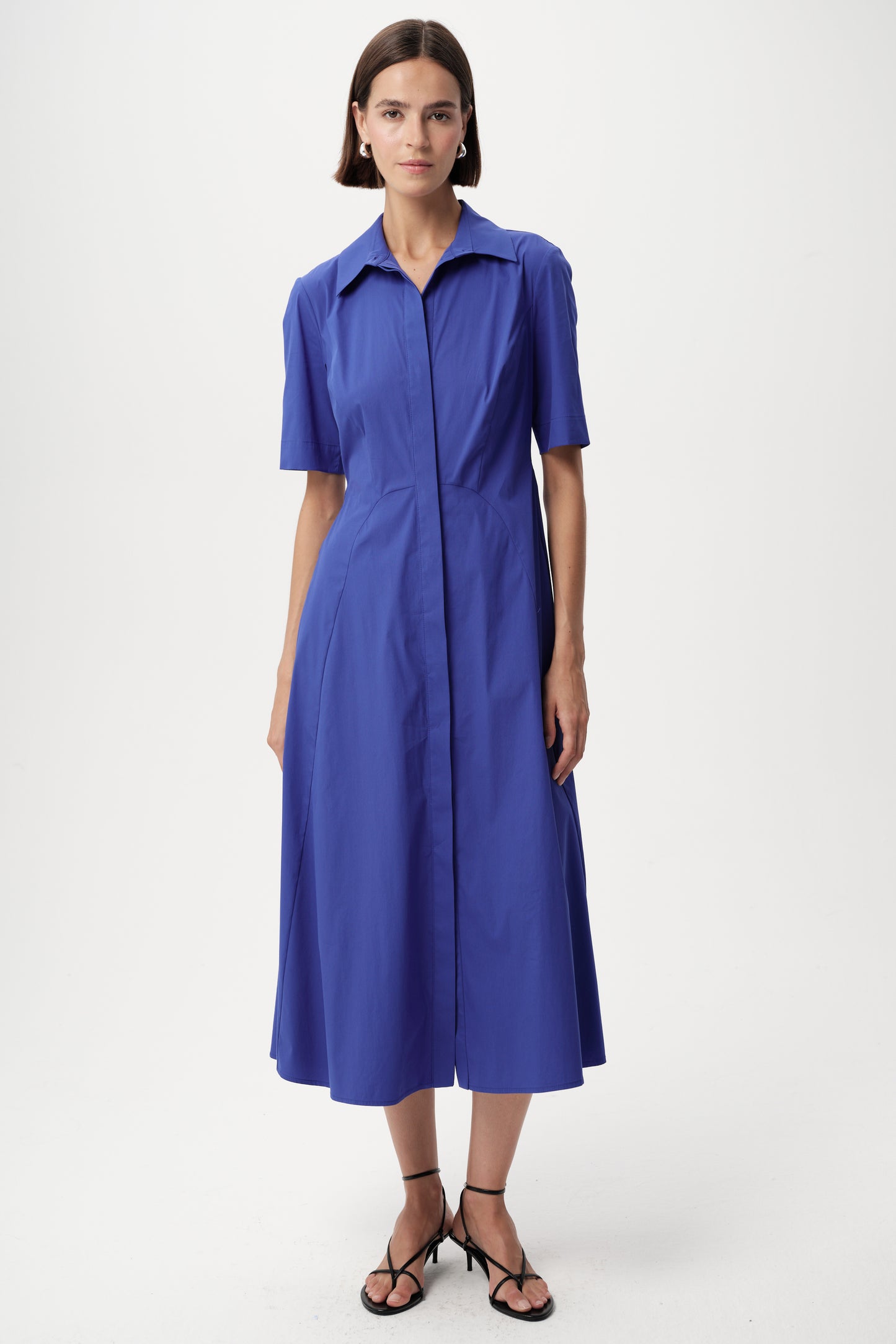 Alhertine Dress in sax by Exquise