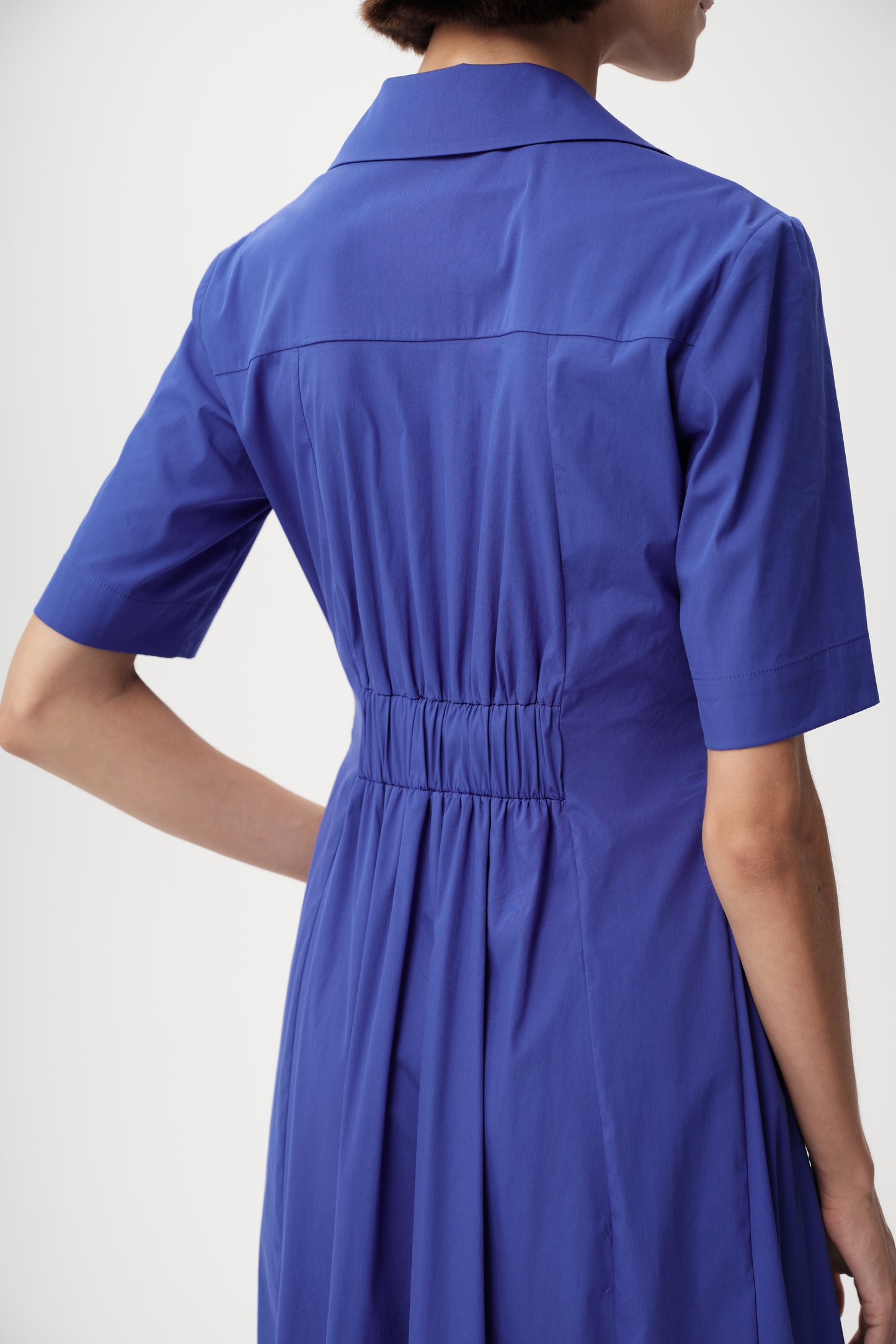 Alhertine Dress in sax by Exquise